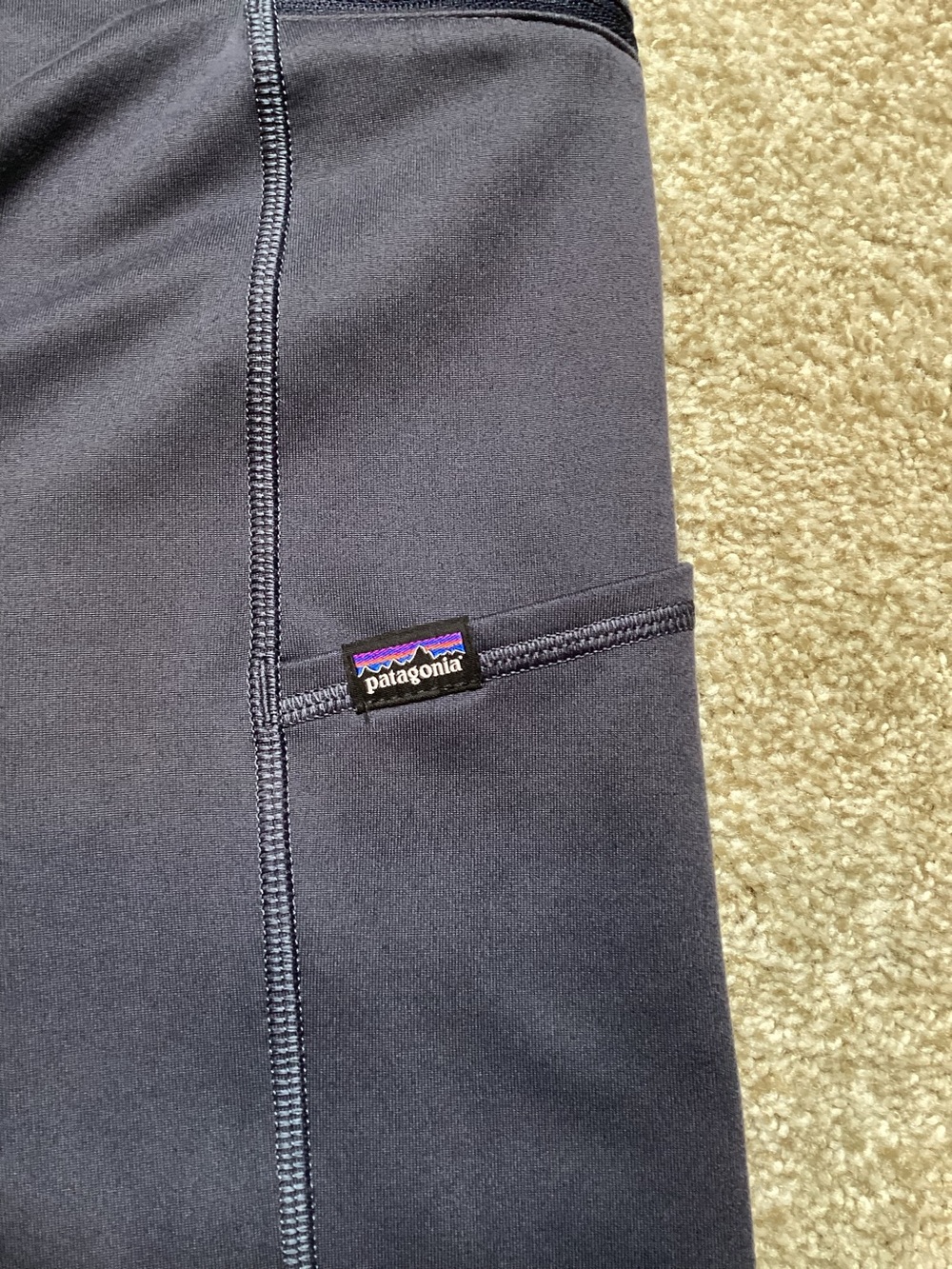 Patagonia Womens Pack Out Tights Smolder Blue Medium Cargo - Picture 9 of 9
